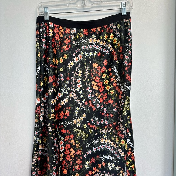ATM Anthony Thomas Melillo Black Silky Sarin Floral Camisole Skirt Matching Set - Picture 6 of 10